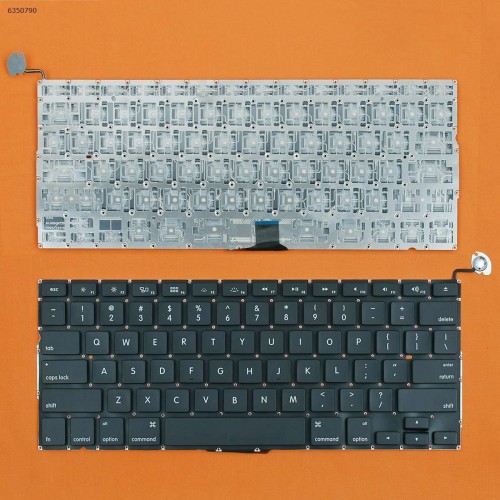 Клавиатура для ноутбука Apple Macbook Pro Unibody 13.3" A1278 MB467, US, Black, (горизонтальный Enter)