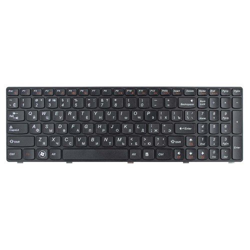 Клавиатура для ноутбука Lenovo Y570 series, RU, Black