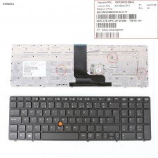 Клавіатура для HP EliteBook 8560W, PO, (сіра, з поінтстиком)
