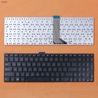 Клавиатура для Asus X502CA S500CA K555LA F553MA K553MA X553MA X553MA, RU, (черная, с креплением)