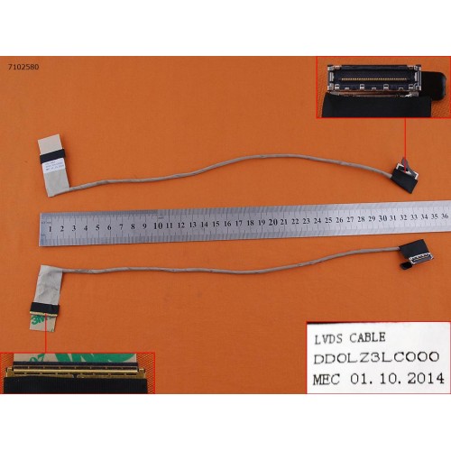 Шлейф матриці для ноутбука Lenovo IdeaPad Z580 Z585, (LVDS 40pin, DD0LZ3LCxxx, Аналог)