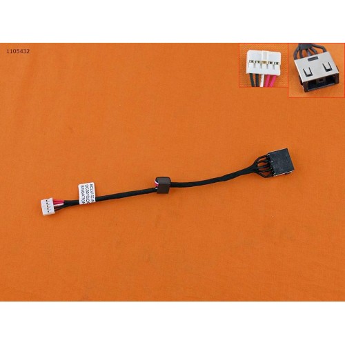 Роз'єм живлення для ноутбука Lenovo Ideapad G50 Z40 Z50 300-14 300-15 500-15 series (Square+pin с проводом/кабелем, ACLUI, DC30100LD00, DC30100LG00)