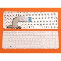 Клавиатура для HP Pavilion 15-E, 15-N, 250 G3, 255 G3, 256 G3, RU (белая)