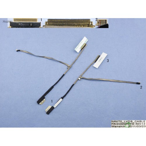 Шлейф матриці для Acer Aspire One D255 D255E D260 LT2712U NAV70, (DC020012Y50, Original)
