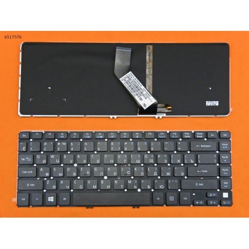 Клавіатура для ноутбука Acer Aspire V5-471G V5-431P V5-431 V5-471 V5-471P, RU, Black, Backlit, Original