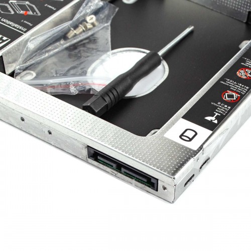Адаптер Optibay SATA-SATA 12.7mm, (SATA SSD/HDD замість SATA CD/DVD)