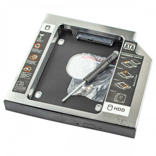 Адаптер Optibay SATA-SATA 12.7mm, (SATA SSD/HDD замість SATA CD/DVD)