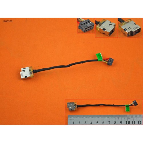 Роз'єм живлення для HP 215 G1, 14-K, 717370-YD6, 717370-FD6, 717370-SD6, CBL00379-0100 (з проводом) PJ816
