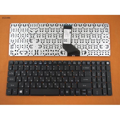 Клавиатура для ноутбука Acer Aspire E5-722G, V3-574G, E5-573G, E5-532G, A315 A517 A515 A715 A717 series, RU, (черная, Original)