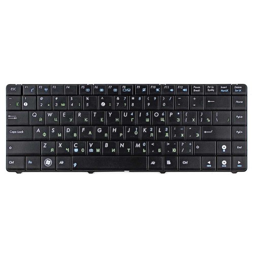 Клавиатура для ноутбука Asus A42 A83 K42 K43 N43 N82 U30 UL80 X42 X44 U32 U35 U41, Black, RU