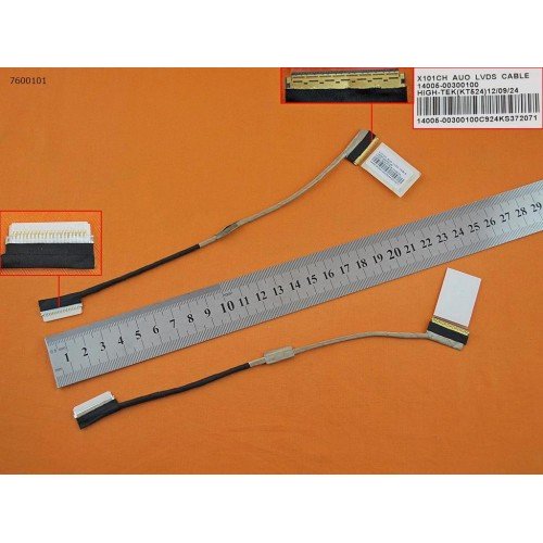 Шлейф матрицы для ноутбука Asus X101 X101h X101ch, (LVDS 40pin, 14005-00300100, 14G225013000, Original)