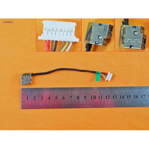 Роз'єм живлення для HP 250 255 G4 G5, HP 15-ac Series, PJ799 PJ852, (з проводом/кабелем 12 см)