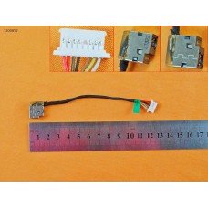 Разъем питания для HP 250 255 G4 G5, HP 15-ac Series, PJ799 PJ852, 4.5*3.0+pin (с проводом/кабелем 12 см)