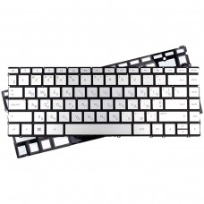 Клавиатура для HP Spectre x360 13-W, RU/UA (silver, с подсветкой, 6037B0132416)