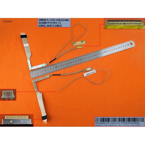 Шлейф матриці для Lenovo Ideapad P580 P585 N580 N585, (DC02001IF10, QIWG9)