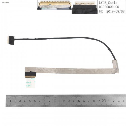 Шлейф матрицы для ноутбука Lenovo G550 G555 (DC02000RH00 KIWA7, LED 40pin, Аналог)