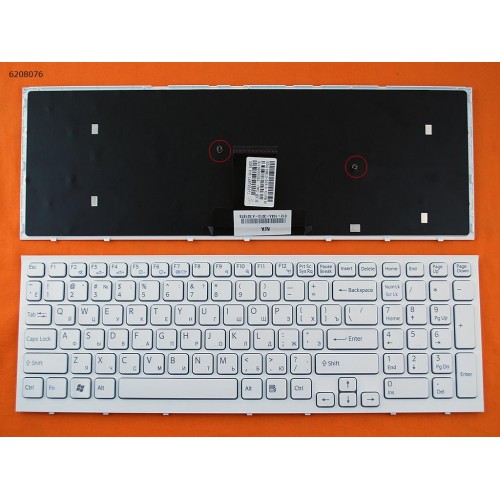 Клавиатура для ноутбука SONY Vaio VPC-EB, RU, белая
