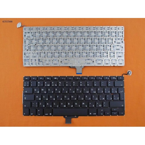 Клавиатура для ноутбука Apple Macbook Pro Unibody 13.3" A1278 MB467 RU Black (под подсветку, вертикальный Enter)