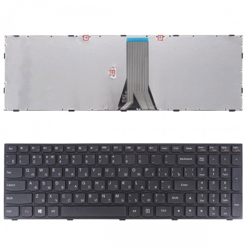 Клавиатура для ноутбука Lenovo IdeaPad g50-30 G50-70 Z50-70 B50-30 B50-45 Z51-70 300-15ISK 500-15ISK, RU, (черная, Аналог)