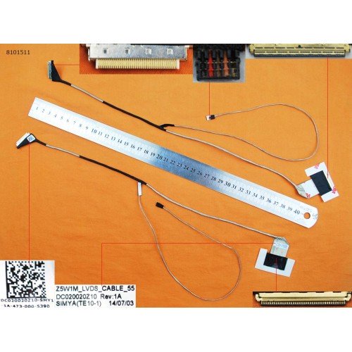 Шлейф матрицы для ноутбука Acer Aspire ES1-511, ES1-511G, Gateway NE511, Z5W1M, DC020020Z10