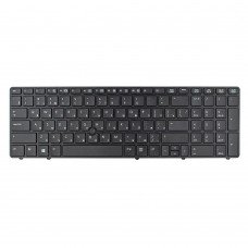 Клавіатура для HP ProBook 6560B, EliteBook 8570P 8560P, RU/US, (чорна, з поінтстиком, Original)