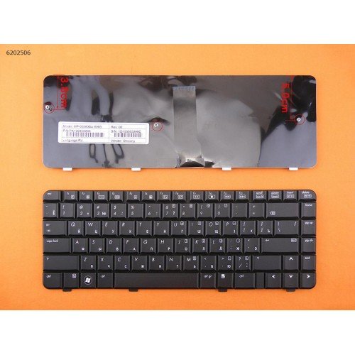 Клавіатура для HP Compaq Presario CQ40 CQ41 CQ45 RU чорна (Version 2,Reprint)