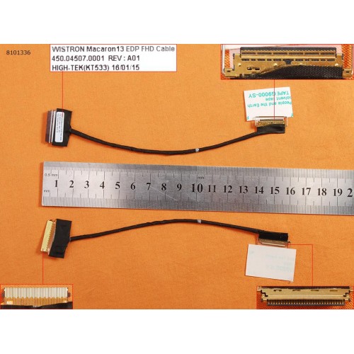 Шлейф матрицы для ноутбука HP 13-S, 13-S120NR, X360, 13S, HP Macaron 13, 809822-001, 450.04507.0001 FullHD