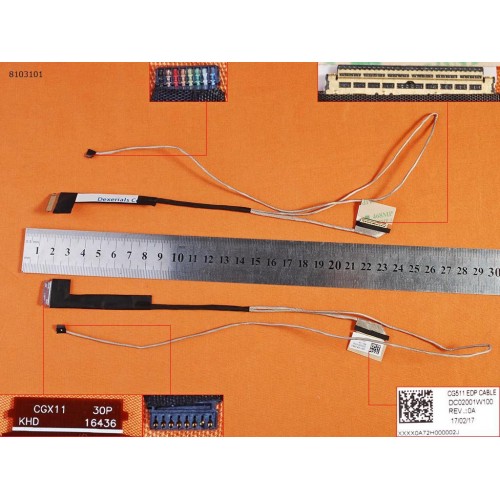 Шлейф матрицы для ноутбука Lenovo IdeaPad 310-15IKB 310-15ISK 310-15ABR 510-15IKB 510-15ISK 510-15ABR, (CG511, DC02001W100, DC02001W110, DC02001W12, 30pin)