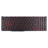Клавиатура для Acer Nitro AN515-45 AN515-56 AN515-57 AN517-41 AN517-57, UA, (Black, Red backlight, PK133AU1B10, Original)