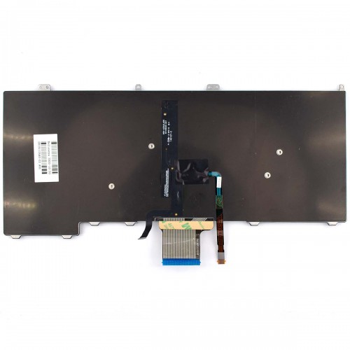 Клавиатура для ноутбука Dell Latitude E7440, E7420, E7240, RU/UA, (черная, с трекпоинтом, с подсветкой)