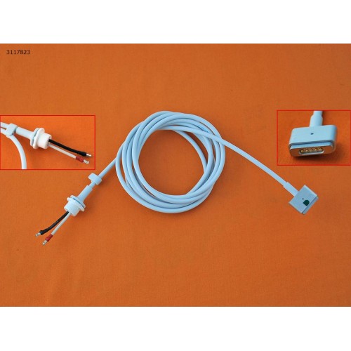 Кабель питания DC Magsafe 2 для блока питания Apple MacBook (45W, 60W, 85W, T-коннектор, длина 1.7м, площадь сечения 0.7мм2, медный)