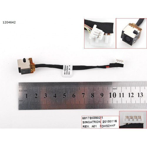 Роз'єм живлення для HP Probook 4530S 4535S 4730S 6017B0300201 PJ464-201(з проводом/кабелем)