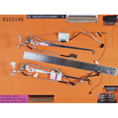 Шлейф матриці для Lenovo Flex 2-14, (460.00X0B.0023, 433.00X020012, 460.00X0B.0022, 433.00X020011, з лівою петлею, eDP 30Pin)