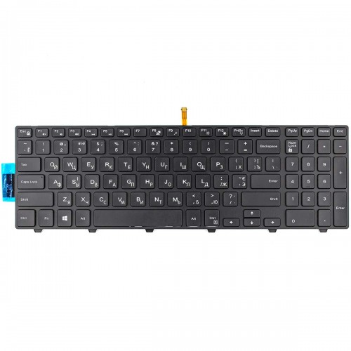 Клавиатура для ноутбука Dell Inspiron 15R 15-3000 15-5000 17-5000 Series 5547 5521 5542 RU (чёрная, с подсветкой)