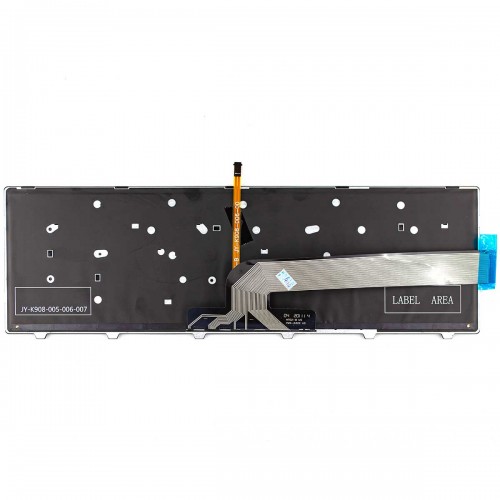 Клавиатура для ноутбука Dell Inspiron 15R 15-3000 15-5000 17-5000 Series 5547 5521 5542 RU (чёрная, с подсветкой)