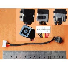 Роз'єм живлення для Dell 3441 3442 3443 5748 5749 3541 3542 3543 3421 3437 3878 5421 5435 5437 5442 3445 3446 3449 3546 3549 2421, (з проводом/кабелем)