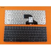 Клавиатура для HP ProBook 4330S 4331S 4430S 4431S 4435S 4436S, US, (черная, серая рамка)