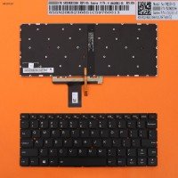 Клавіатура для Lenovo IdeaPad 710S-13IKB 710S-13ISK, Air 13 Pro 13.3", US, (чорна, з підсвіткою, SN20K82366, V-154420BS1, PM2CB, Original)