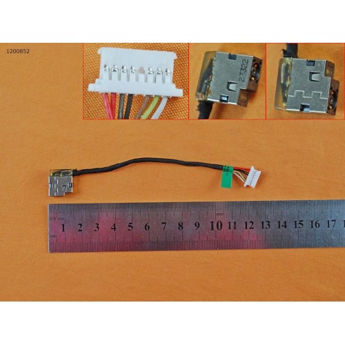 Роз'єм живлення для ноутбука HP 250 255 G4 G5, 15-ac 15-af 15-ba 15-bn, (799736-F57 799736-S57 778634-FD1 778634-TD1, з проводом/кабелем 12см)