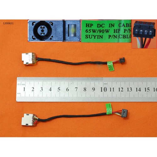 Роз'єм живлення для HP 240 G2 245 G2 250 G2 255 G2 HP 15-D, (з проводом/кабелем 12 см)