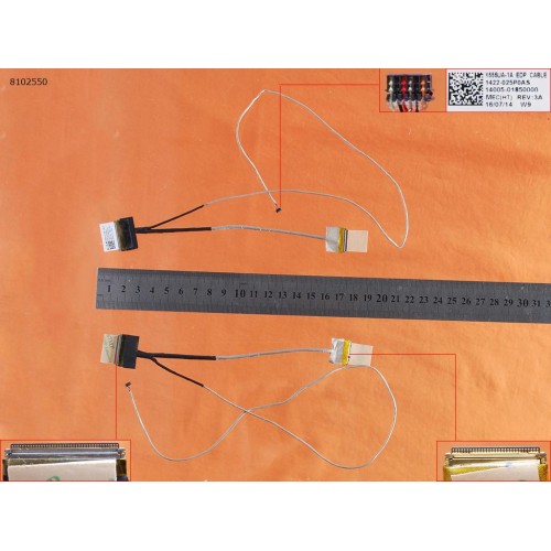 Шлейф матриці для  Asus A555 F555 K555 F554 X554 X555 W519L series, (14005-01850000, 1422-025P0AS, M/B 40pin, LCD 30pin)