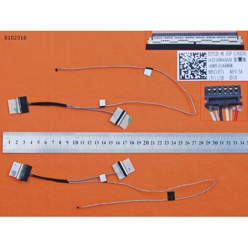 Шлейф матрицы для ноутбука Asus A555L F555L R556L X554L X555L series, (40*40pin eDP 4K, 1422-028A0AS, 14005-01490800)
