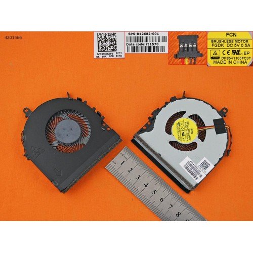 Вентилятор для ноутбука HP Envy M6-P M6-AE 15-AE 15T-AE 15-AH 15Z-AH series (DC28000G7F0, 812682-001, FCN FGDK DFS541105FC0T, Original)