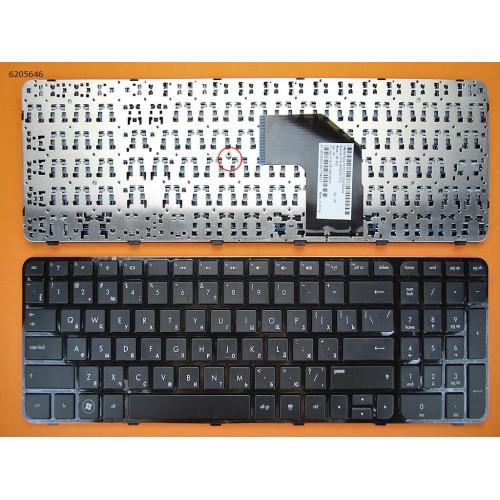 Клавиатура для ноутбука HP Pavilion G6-2000 series, RU (черная с рамкой, Original)