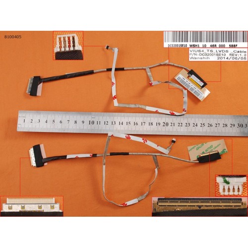 Шлейф матриці для Lenovo S415 S300T S400T S500T S405T, (With Touch, DC02001SE10)