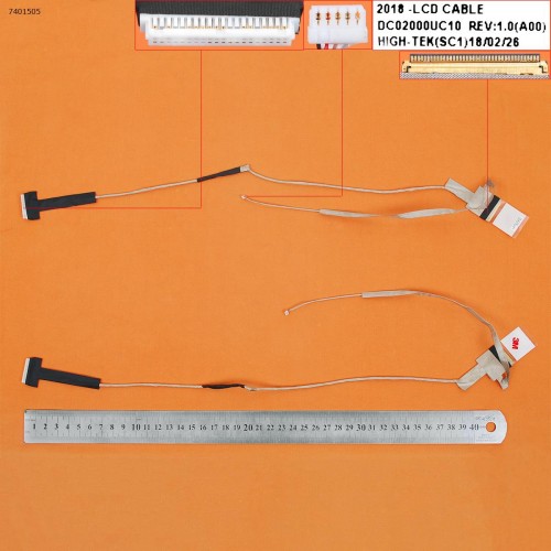 Шлейф матриці для Toshiba L500 L500D L505 L505D, (40pin LED, DC02000UC10)