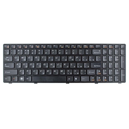 Клавиатура для ноутбука Lenovo IdeaPad G570 G770 G575 G780 G560 G565 Z560 Z565 series, RU, черная