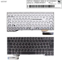 Клавиатура для Fujitsu LifeBook E544 E733 E734 E736 E743 E744 E746, RU/UA, Black/Gray