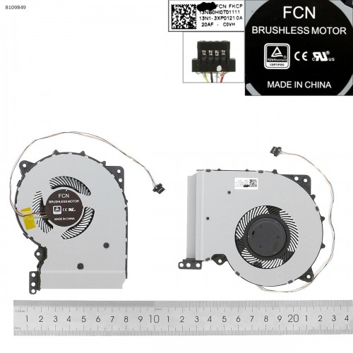 Вентилятор для ноутбука Asus A407 F407 X407 A507 F507 R507 X507 series, (13NB0HI0T01111, 13N1-3XP0121, 13NB0HQ0T01011, Original)