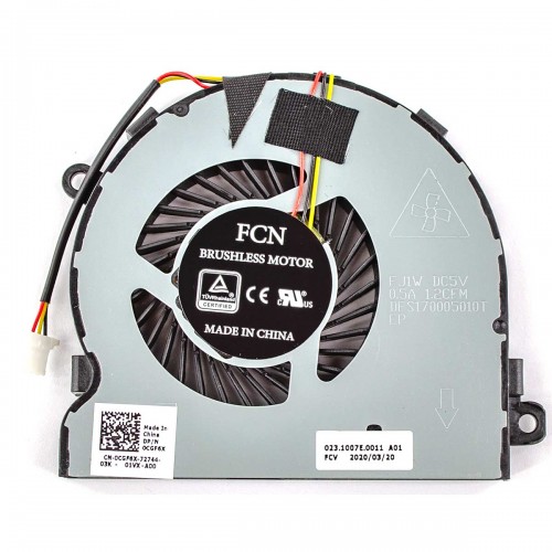 Вентилятор кулер для Dell 3568 3578 5447 5542 5543 5545 5547 5548 5445, (03RRG4, 0CGF6X, 023.1007E.0011, Original)